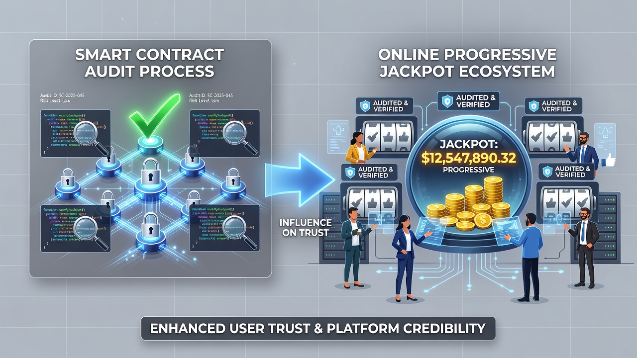 Diagram showing audit workflow and its relation to jackpot transparency